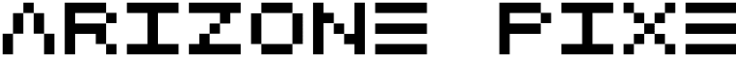 Arizone Pixel Regular font