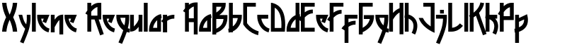Xylene Regular font