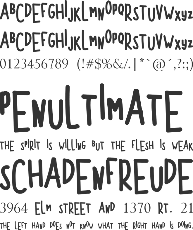 MORGENTA font preview