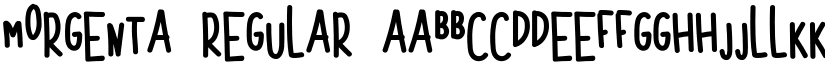 MORGENTA Regular font