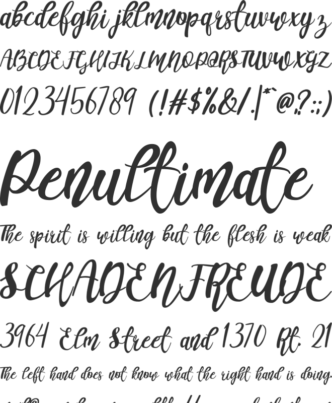 The Refano font preview