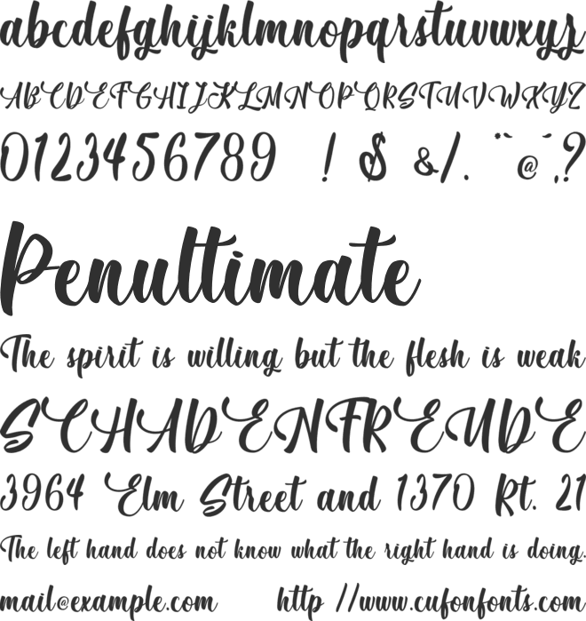 December Pastel - Personal Use font preview
