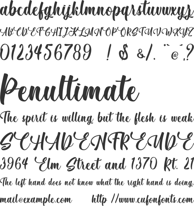 December Pastel - Personal Use font preview