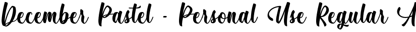 December Pastel - Personal Use font download