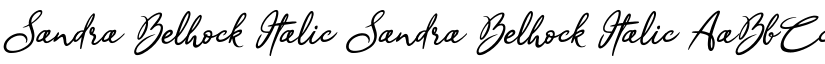 Sandra Belhock Italic Sandra Belhock Italic font