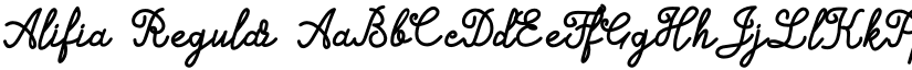 Alifia Regular font