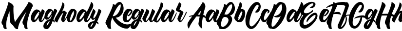 Maghody Regular font