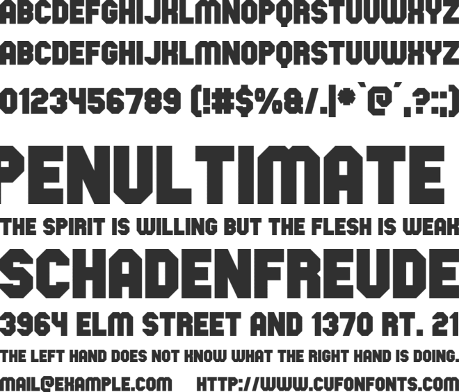Space Obsessed font preview