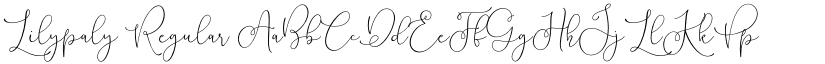 Lilypaly Regular font