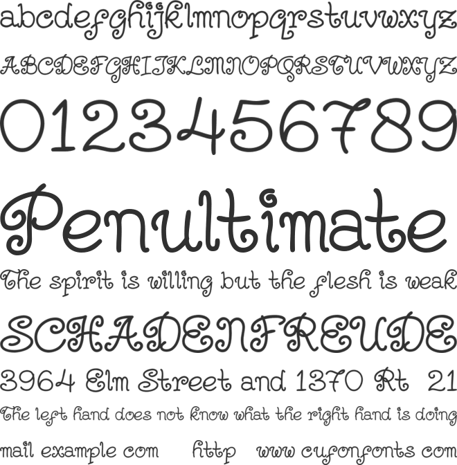 Kerithing font preview