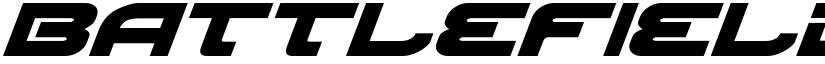 Battlefield Bold Italic font