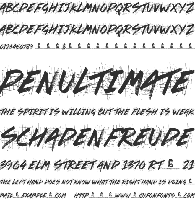 Splat Attack font preview