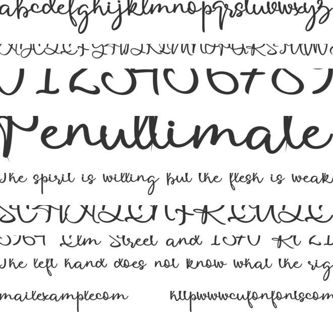 Harold Flower font preview