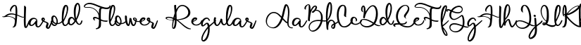 Harold Flower Regular font