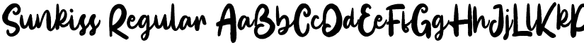 Sunkiss Regular font
