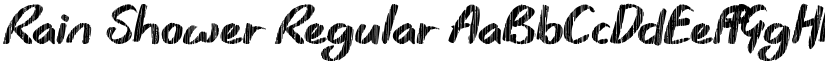 Rain Shower Regular font