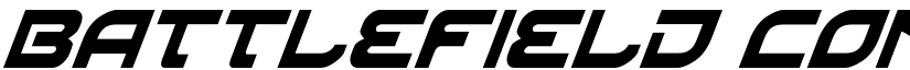 Battlefield Condensed Italic font