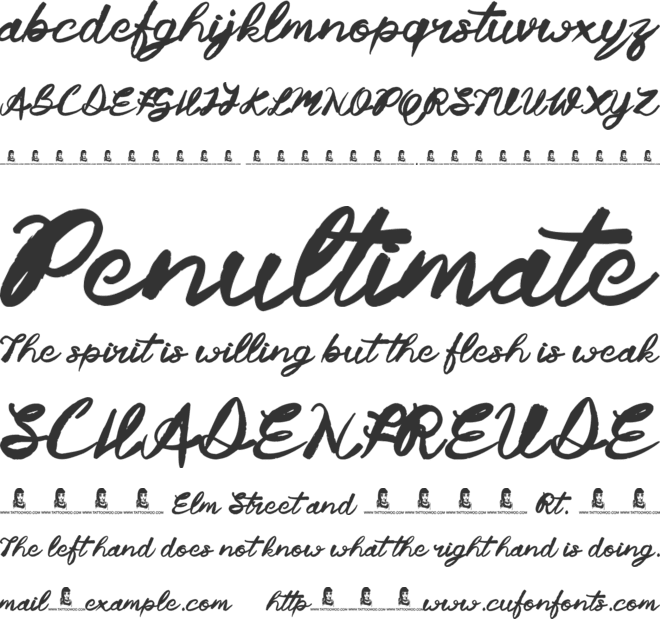 Margarita font preview
