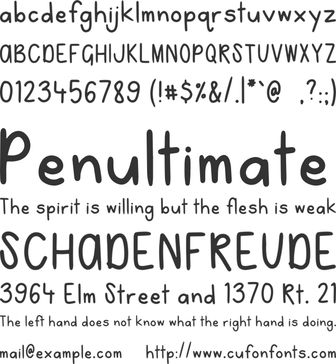 NoahandNicole font preview