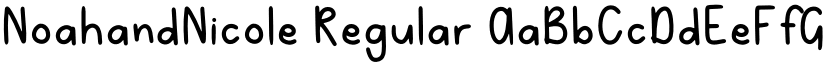 NoahandNicole Regular font