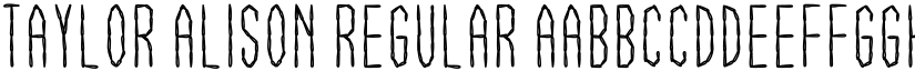Taylor Alison Regular font