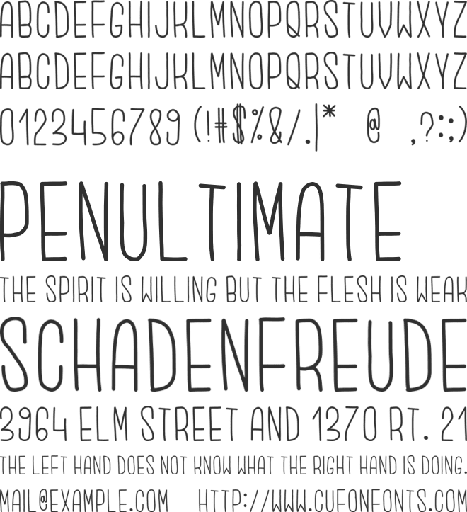 Amelie Camille font preview