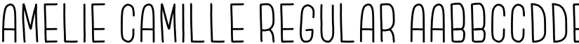Amelie Camille Regular font