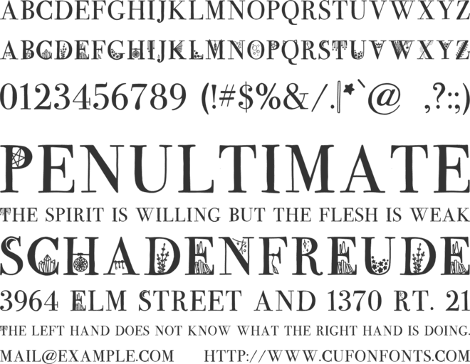 Adalind font preview