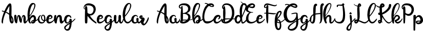 Amboeng Regular font