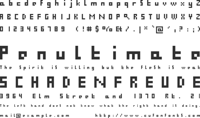 FovyuMakers font preview