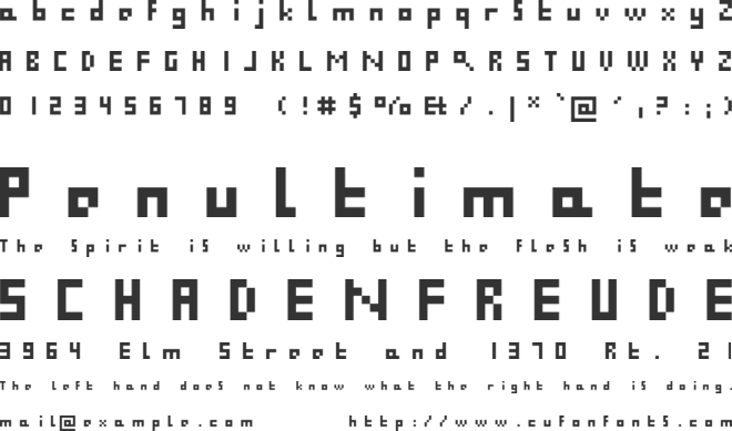 FovyuMakers font preview