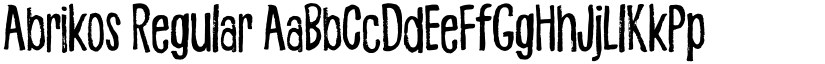 Abrikos Regular font