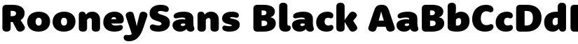 RooneySans Black font