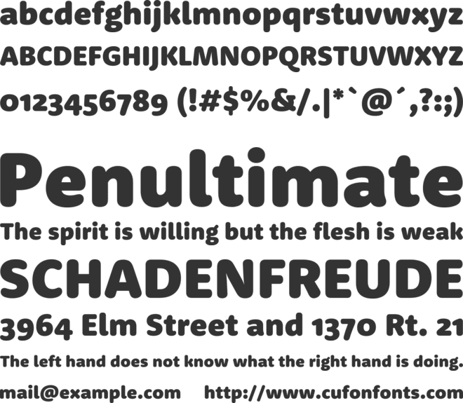 RooneySans font preview