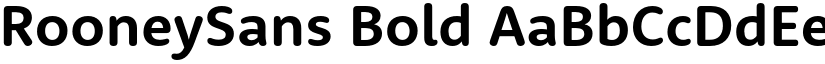RooneySans Bold font