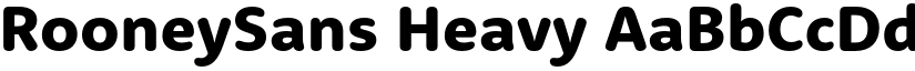 RooneySans Heavy font
