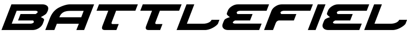 Battlefield Italic font