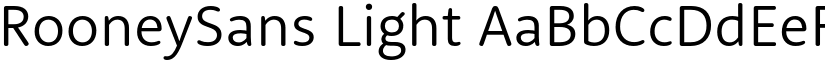 RooneySans Light font