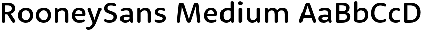 RooneySans Medium font