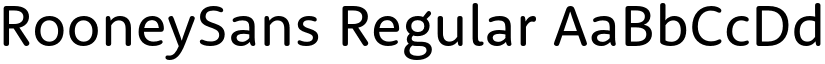 RooneySans Regular font