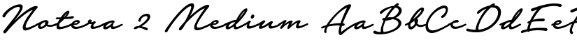 Notera 2 Medium font