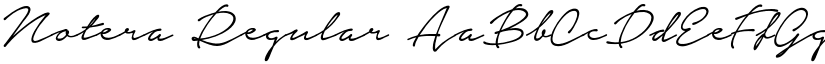 Notera Regular font
