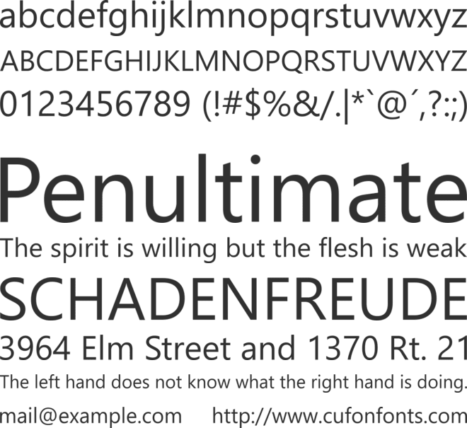 Segoe UI fivetonedieresis font preview