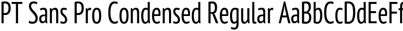 PT Sans Pro Condensed Regular font