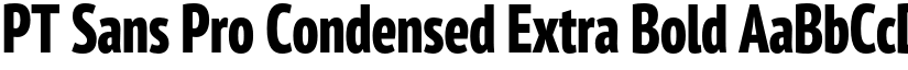 PT Sans Pro Condensed Extra Bold font