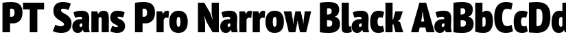 PT Sans Pro Narrow Black font