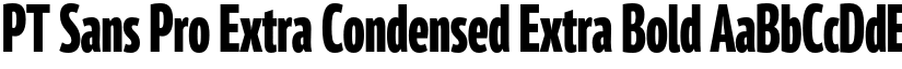 PT Sans Pro Extra Condensed Extra Bold font
