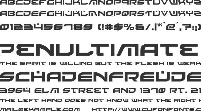 Battlefield font preview