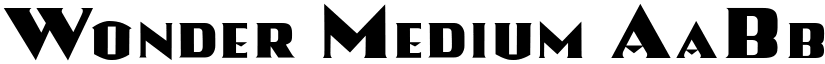 Wonder Medium font