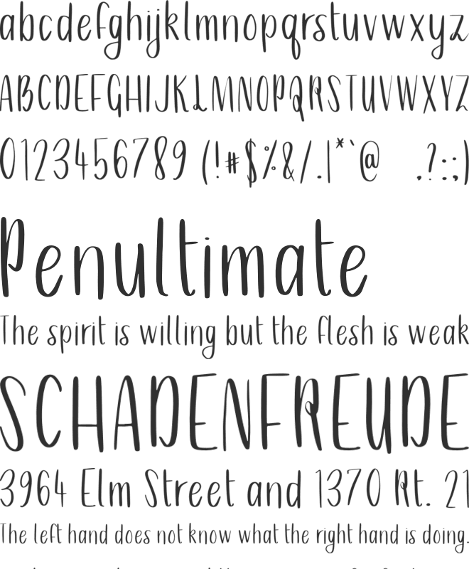 Emma Leigh font preview